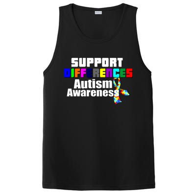 Support Differences Autism Awareness PosiCharge Competitor Tank