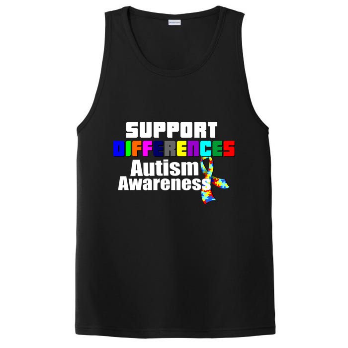 Support Differences Autism Awareness PosiCharge Competitor Tank