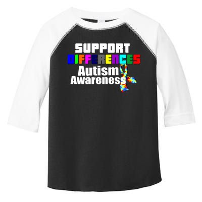 Support Differences Autism Awareness Toddler Fine Jersey T-Shirt