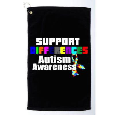 Support Differences Autism Awareness Golf Towel