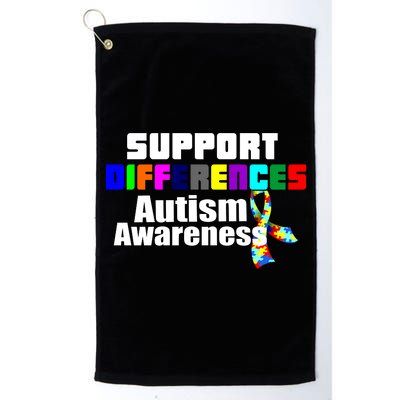 Support Differences Autism Awareness Platinum Collection Golf Towel