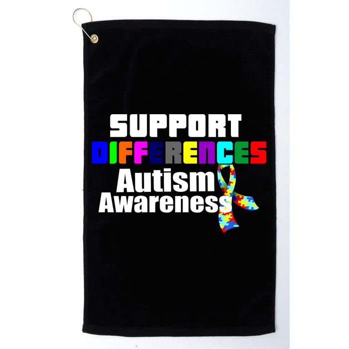 Support Differences Autism Awareness Golf Towel