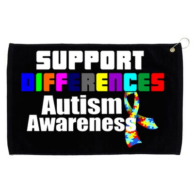 Support Differences Autism Awareness Grommeted Golf Towel