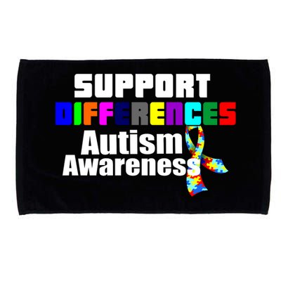 Support Differences Autism Awareness Microfiber Hand Towel