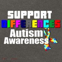 Support Differences Autism Awareness Cotton Canvas Backpack