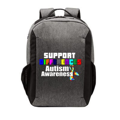 Support Differences Autism Awareness Vector Backpack