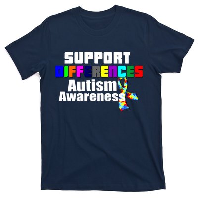 Support Differences Autism Awareness T-Shirt