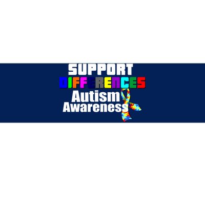 Support Differences Autism Awareness Bumper Sticker