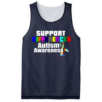 Support Differences Autism Awareness Mesh Reversible Basketball Jersey Tank