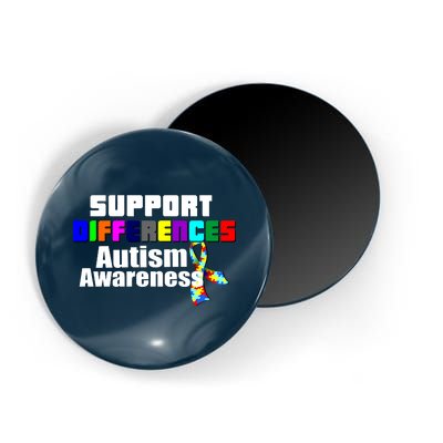 Support Differences Autism Awareness Magnet