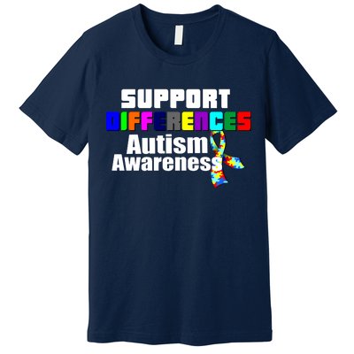 Support Differences Autism Awareness Premium T-Shirt