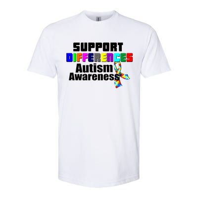 Support Differences Autism Awareness Softstyle CVC T-Shirt