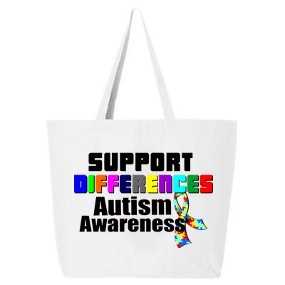 Support Differences Autism Awareness 25L Jumbo Tote