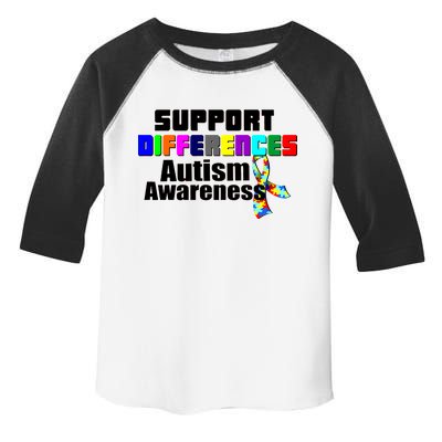 Support Differences Autism Awareness Toddler Fine Jersey T-Shirt