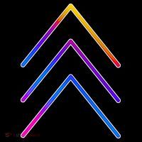Support Down Syndrome 3 Arrows Button