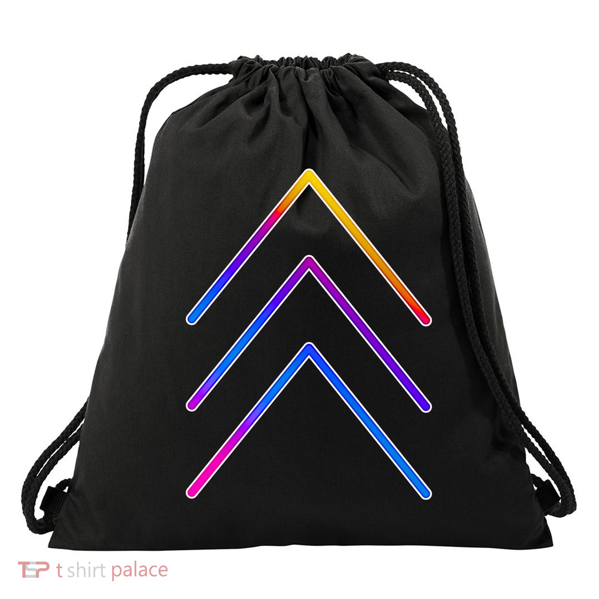 Support Down Syndrome 3 Arrows Drawstring Bag