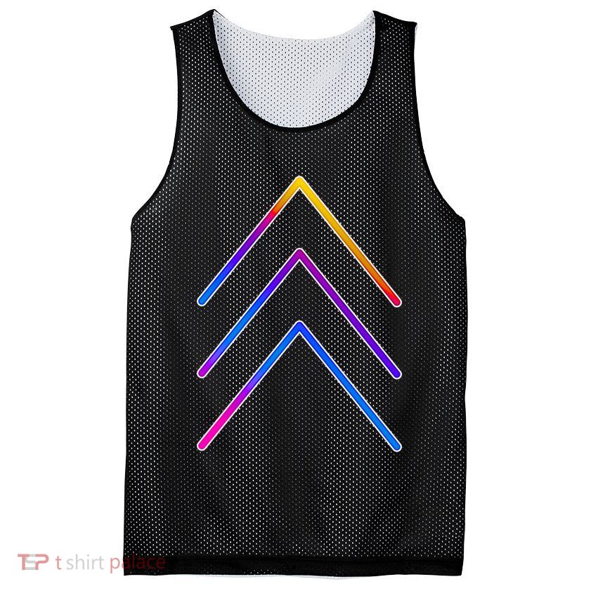 Support Down Syndrome 3 Arrows Mesh Reversible Basketball Jersey Tank