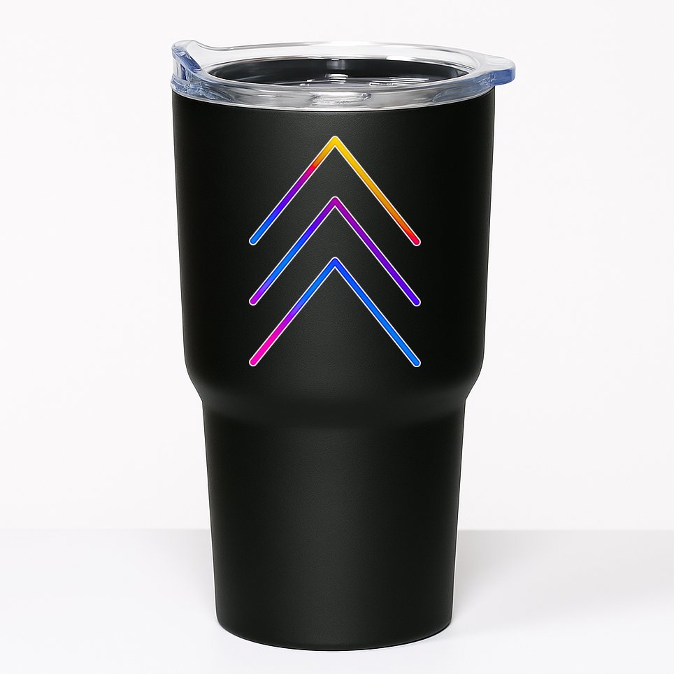 Support Down Syndrome 3 Arrows Tumbler