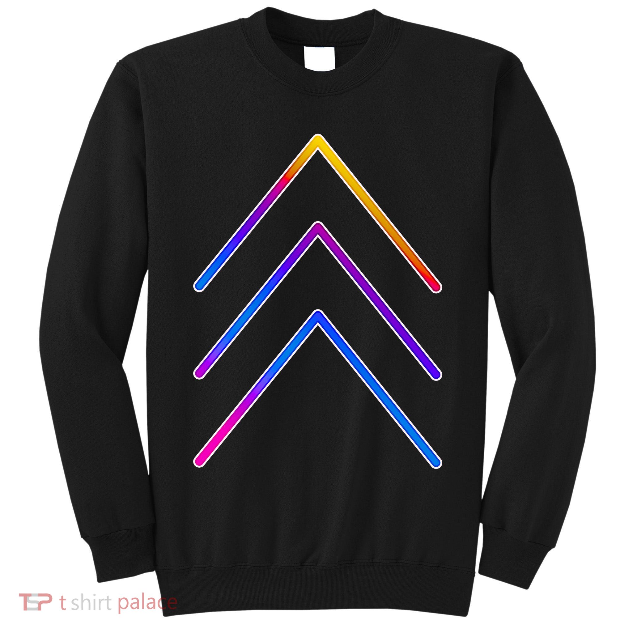 Support Down Syndrome 3 Arrows Tall Sweatshirt