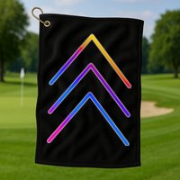 Support Down Syndrome 3 Arrows Golf Towel