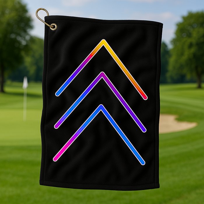 Support Down Syndrome 3 Arrows Golf Towel