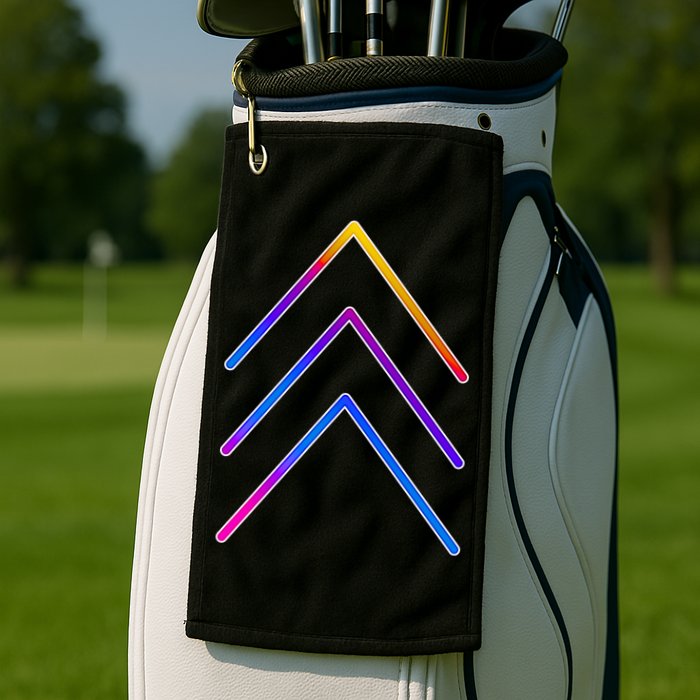 Support Down Syndrome 3 Arrows Golf Towel