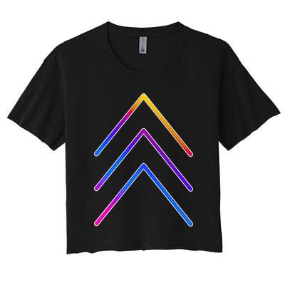 Support Down Syndrome 3 Arrows Crop Top