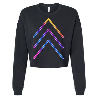Support Down Syndrome 3 Arrows Cropped Pullover Crew