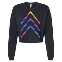 Support Down Syndrome 3 Arrows Cropped Pullover Crew