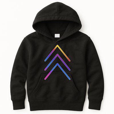 Support Down Syndrome 3 Arrows Kids Hoodie