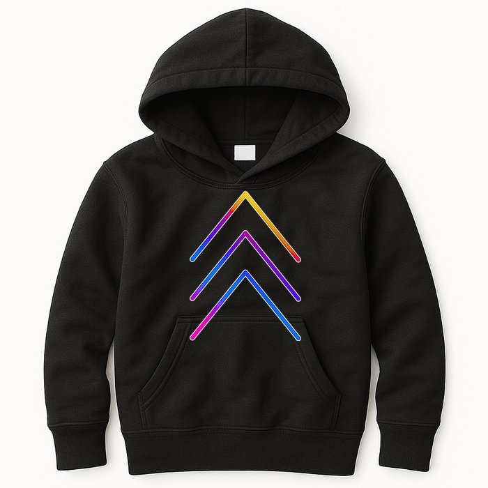 Support Down Syndrome 3 Arrows Kids Hoodie