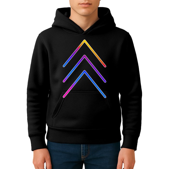 Support Down Syndrome 3 Arrows Kids Hoodie