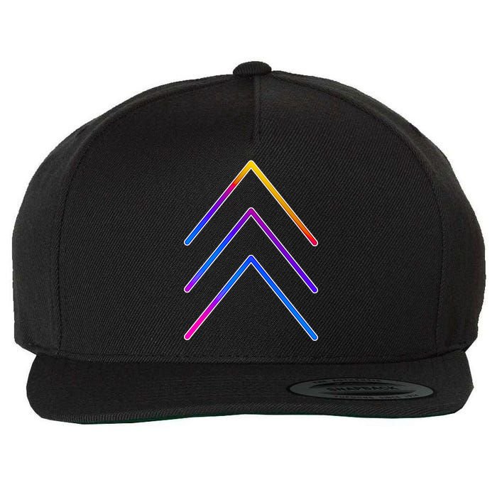 Support Down Syndrome 3 Arrows Wool Snapback Cap