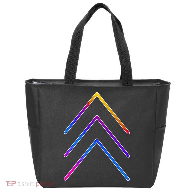 Support Down Syndrome 3 Arrows Zip Tote Bag