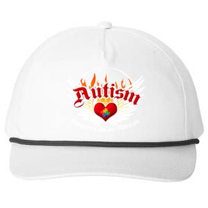 Support Educate Advocate - Autism Flames Snapback Five-Panel Rope Hat