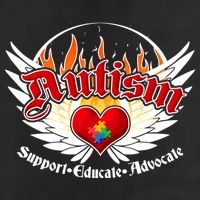 Support Educate Advocate - Autism Flames Adult Drive Performance Visor