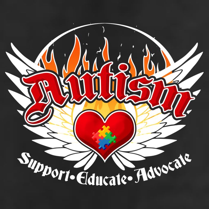 Support Educate Advocate - Autism Flames Adult Drive Performance Visor