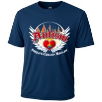 Support Educate Advocate - Autism Flames Cooling Performance Crew T-Shirt