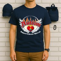 Support Educate Advocate - Autism Flames T-Shirt