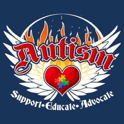 Support Educate Advocate - Autism Flames T-Shirt