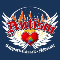 Support Educate Advocate - Autism Flames T-Shirt