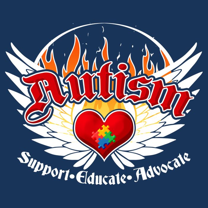 Support Educate Advocate - Autism Flames T-Shirt