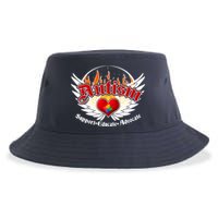 Support Educate Advocate - Autism Flames Sustainable Bucket Hat