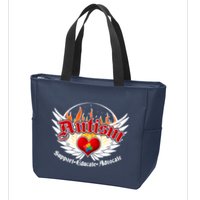 Support Educate Advocate - Autism Flames Zip Tote Bag