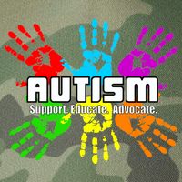 Support Educate Advocate Autism Handprint Legacy Tie Dye Trucker Hat