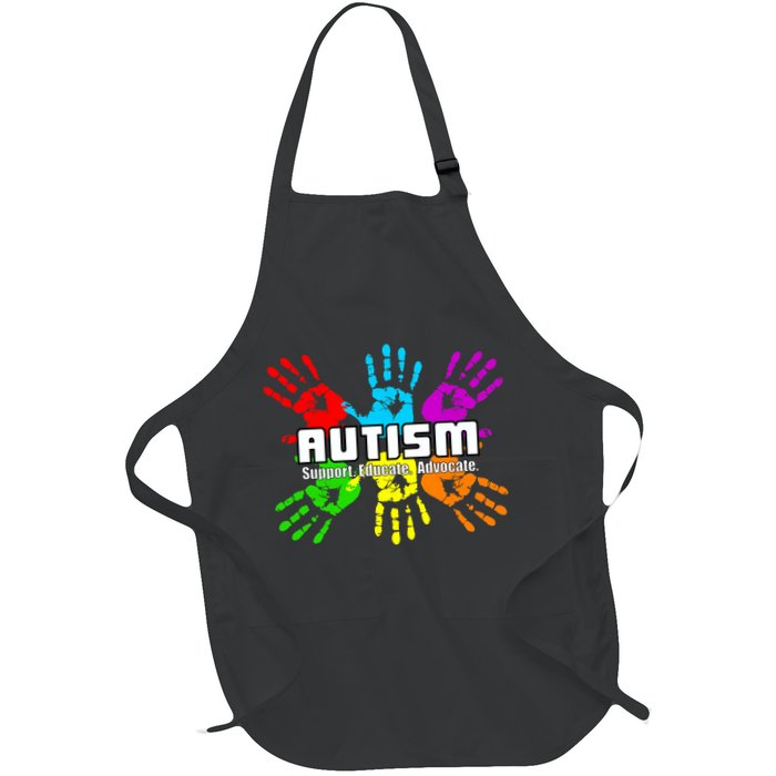 Support Educate Advocate Autism Handprint Apron