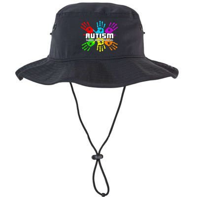 Support Educate Advocate Autism Handprint Bucket Hat