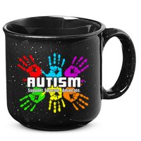 Support Educate Advocate Autism Handprint 15oz Campfire Ceramic Mug