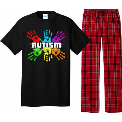 Support Educate Advocate Autism Handprint Pajama Set