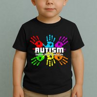 Support Educate Advocate Autism Handprint Toddler T-Shirt